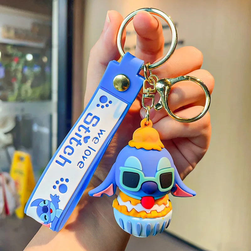 Anime Disney Keychain Mickey Minnie Lilo Stitch-89