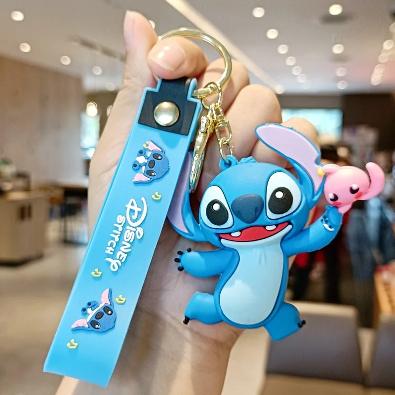 Anime Disney Keychain Mickey Minnie Lilo Stitch-24