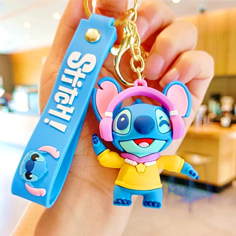 Anime Disney Keychain Mickey Minnie Lilo Stitch-47
