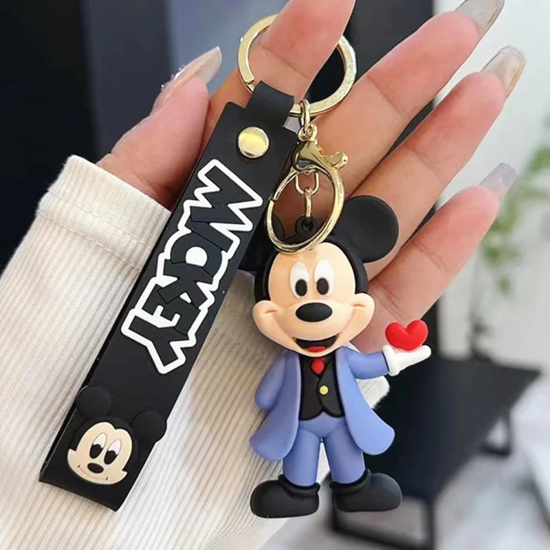 Anime Disney Keychain Mickey Minnie Lilo Stitch-16