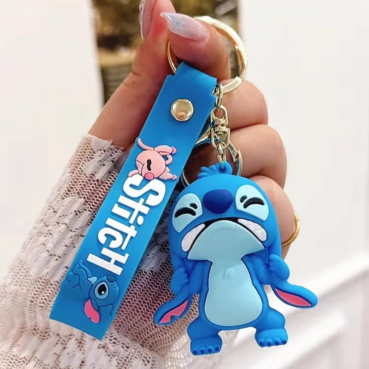 Anime Disney Keychain Mickey Minnie Lilo Stitch-18