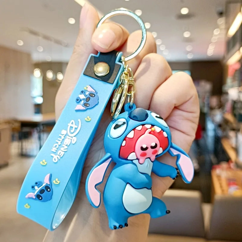 Anime Disney Keychain Mickey Minnie Lilo Stitch-38
