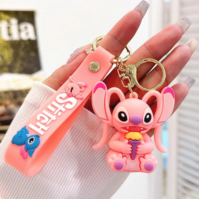 Anime Disney Keychain Mickey Minnie Lilo Stitch-82
