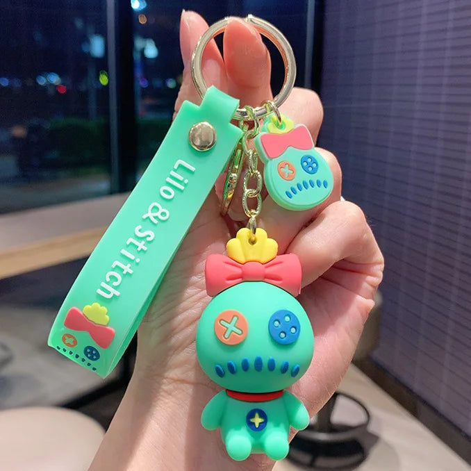 Anime Disney Keychain Mickey Minnie Lilo Stitch-6