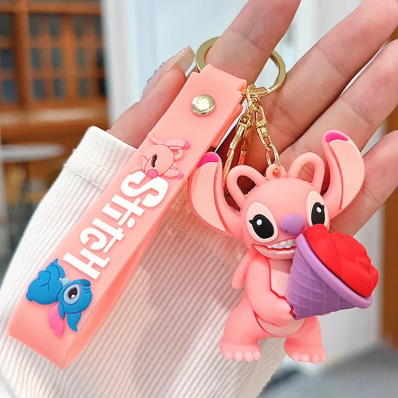 Anime Disney Keychain Mickey Minnie Lilo Stitch-78