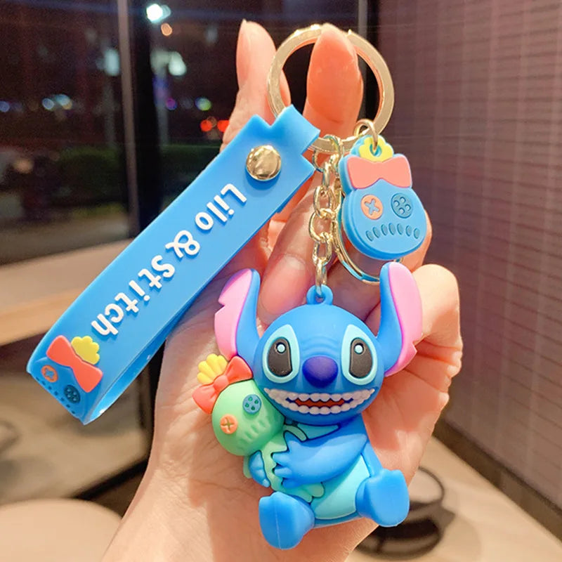 Anime Disney Keychain Mickey Minnie Lilo Stitch-27