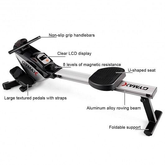 Momentra™ Adjustable Oxygen Resistance of Folding Magnetic Rowing