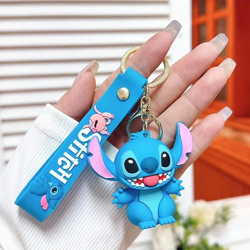 Anime Disney Keychain Mickey Minnie Lilo Stitch-8
