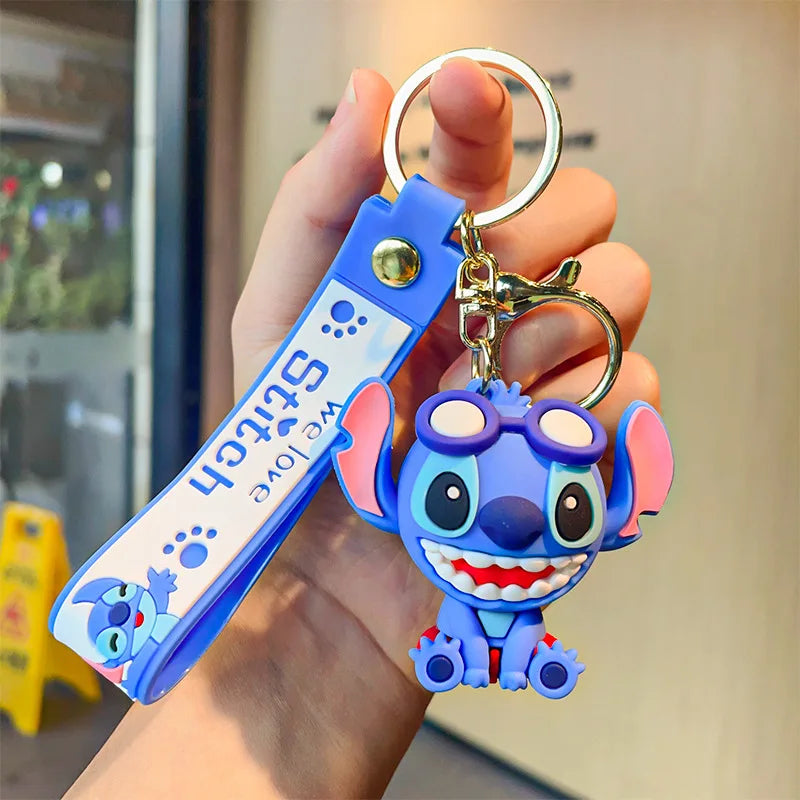 Anime Disney Keychain Mickey Minnie Lilo Stitch-96