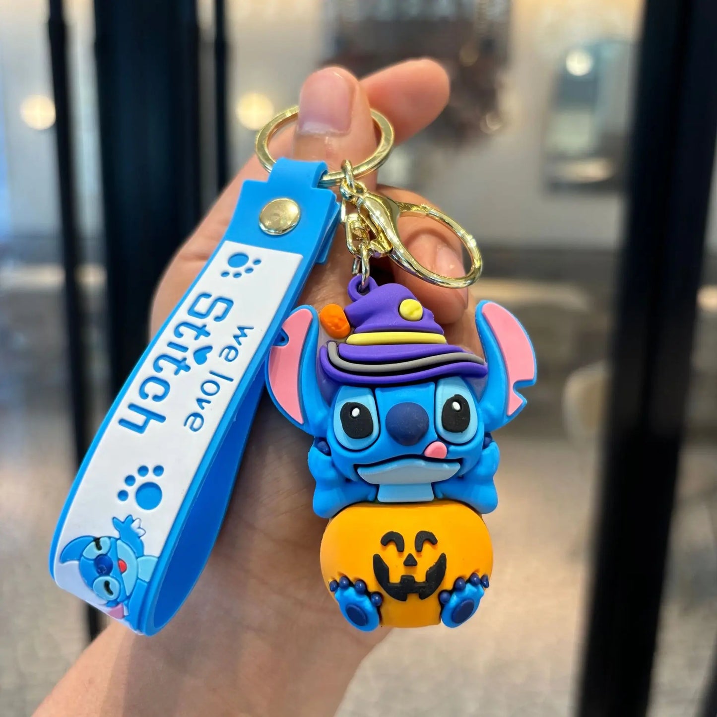Anime Disney Keychain Mickey Minnie Lilo Stitch-12