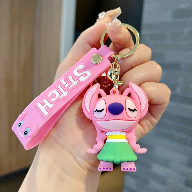 Anime Disney Keychain Mickey Minnie Lilo Stitch-73