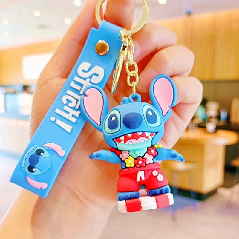 Anime Disney Keychain Mickey Minnie Lilo Stitch-49