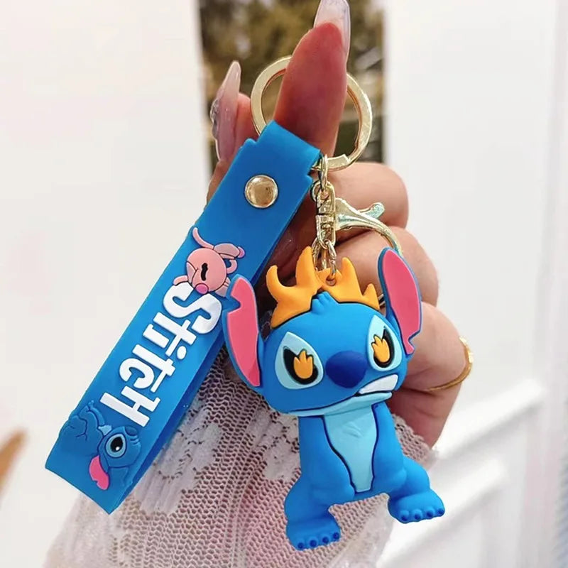 Anime Disney Keychain Mickey Minnie Lilo Stitch-20