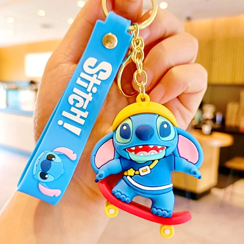 Anime Disney Keychain Mickey Minnie Lilo Stitch-54