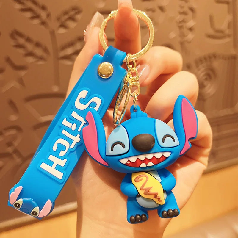 Anime Disney Keychain Mickey Minnie Lilo Stitch-67