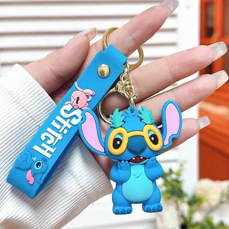Anime Disney Keychain Mickey Minnie Lilo Stitch-21