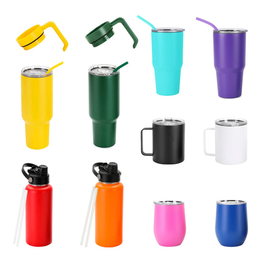 Powder Coated Tumbler 10 Pack-0