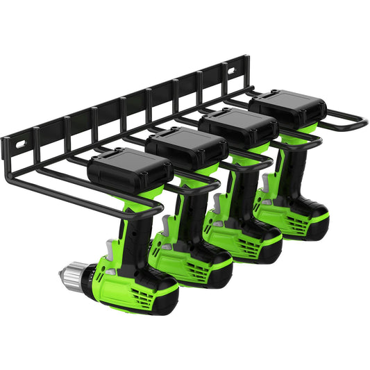 NNEDSZ Power Tool Tools Organizer Drill Holder Wall Mount Drill Rack Garage Storage Drill Organizer