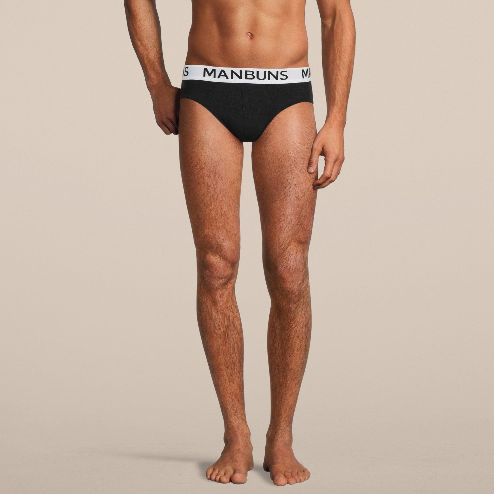 Men's Classic Black Brief Underwear-4