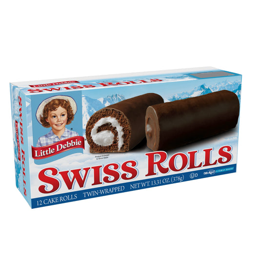 12 Pack Swiss Rolls Twin Wrapped | Little Debbie image 0