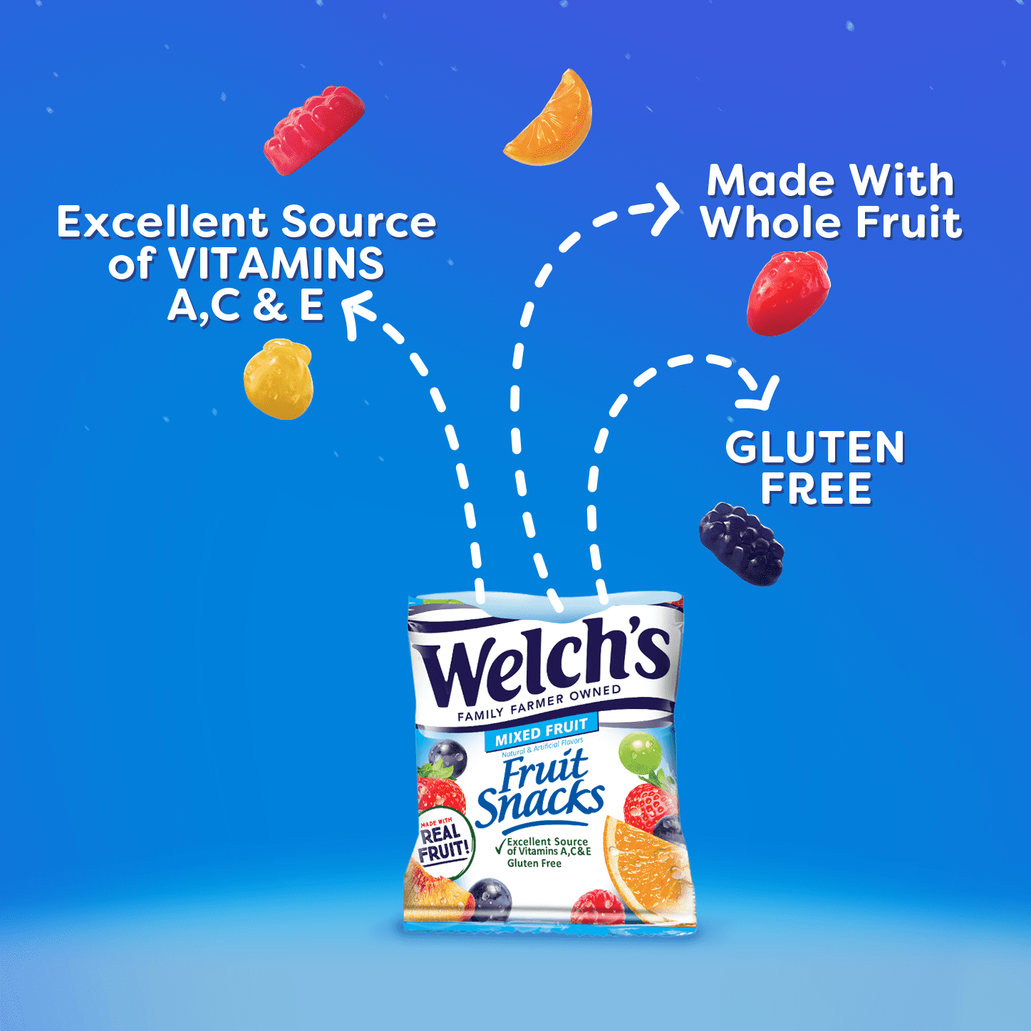 22 Pack Fruit Snacks Mixed Fruits | Welch's image 3