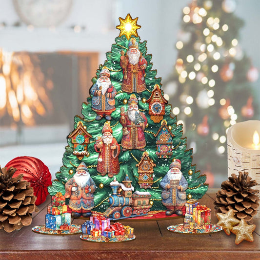 Santa Christmas Arrival Christmas Tree Set by G.DeBrekht Christmas Decor - 8091517
