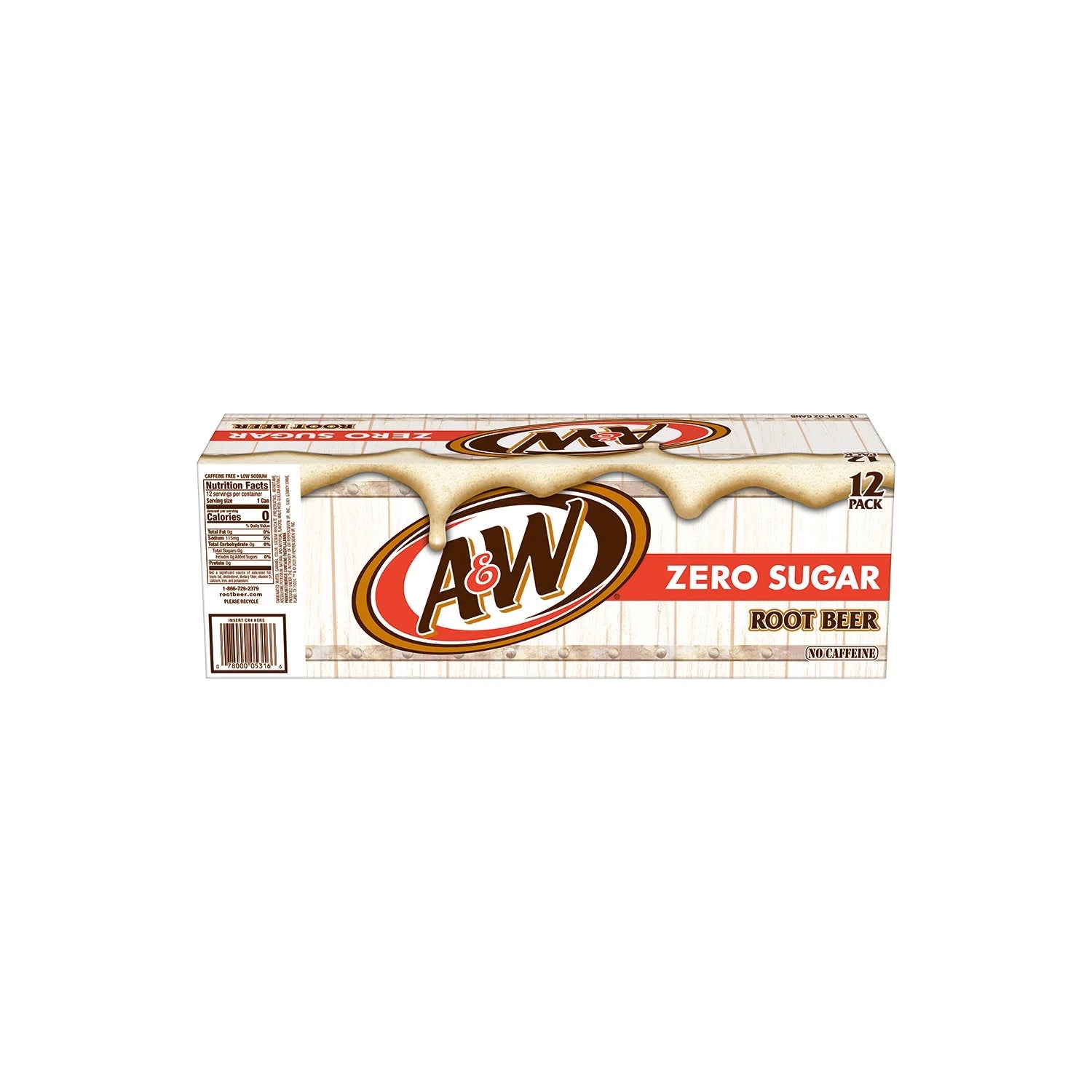 Root Beer Soda Pop, 12 Fl Oz, 12 Pack Cans