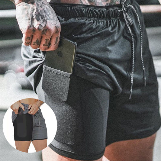 Men's Compression Shorts with Pockets