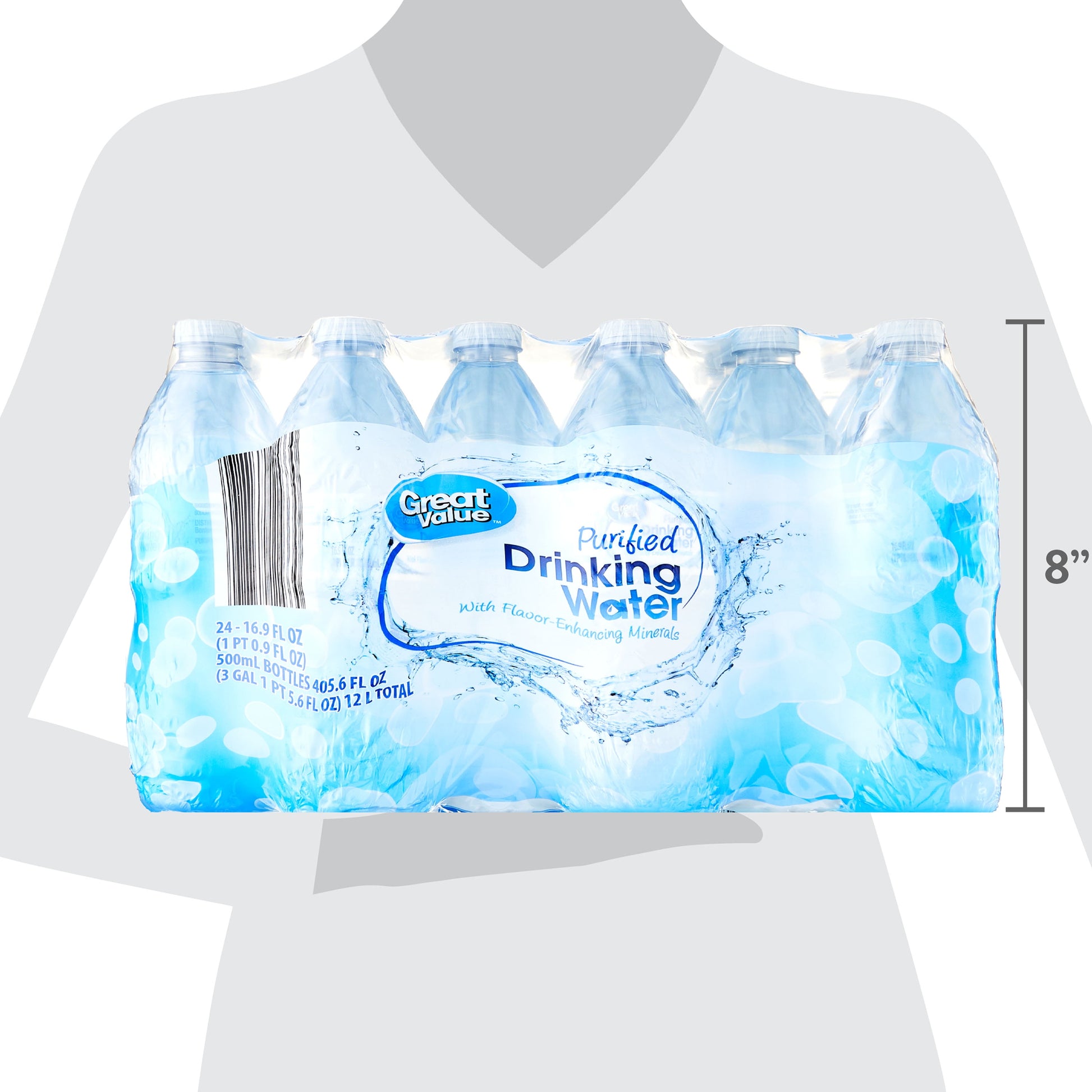 Purified Drinking Water, 16.9 Fl Oz, 24 Count