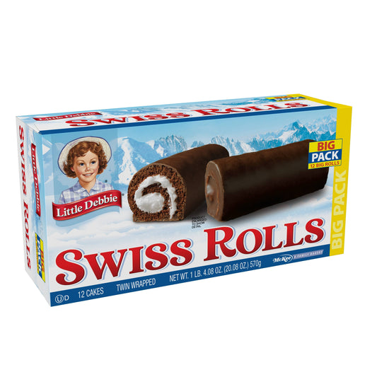 12 Pack Big Swiss Rolls | Little Debbie image 0