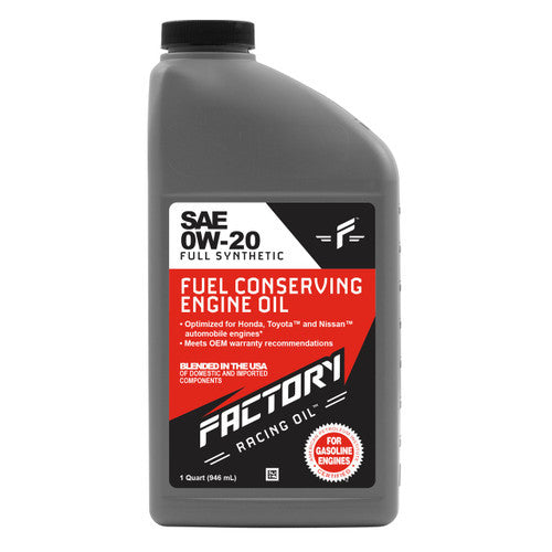 Factory Racing Parts Deluxe Oil Change Kit Compatible with Lexus RX350 (RWD) 3.5L 2016-2021, RX350L 3.5L 2018 0W-20 Full Synthetic - 6 Quarts
