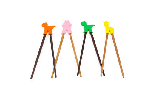 Simpo Kids Chopsticks with Cute Little Animal Helper-0