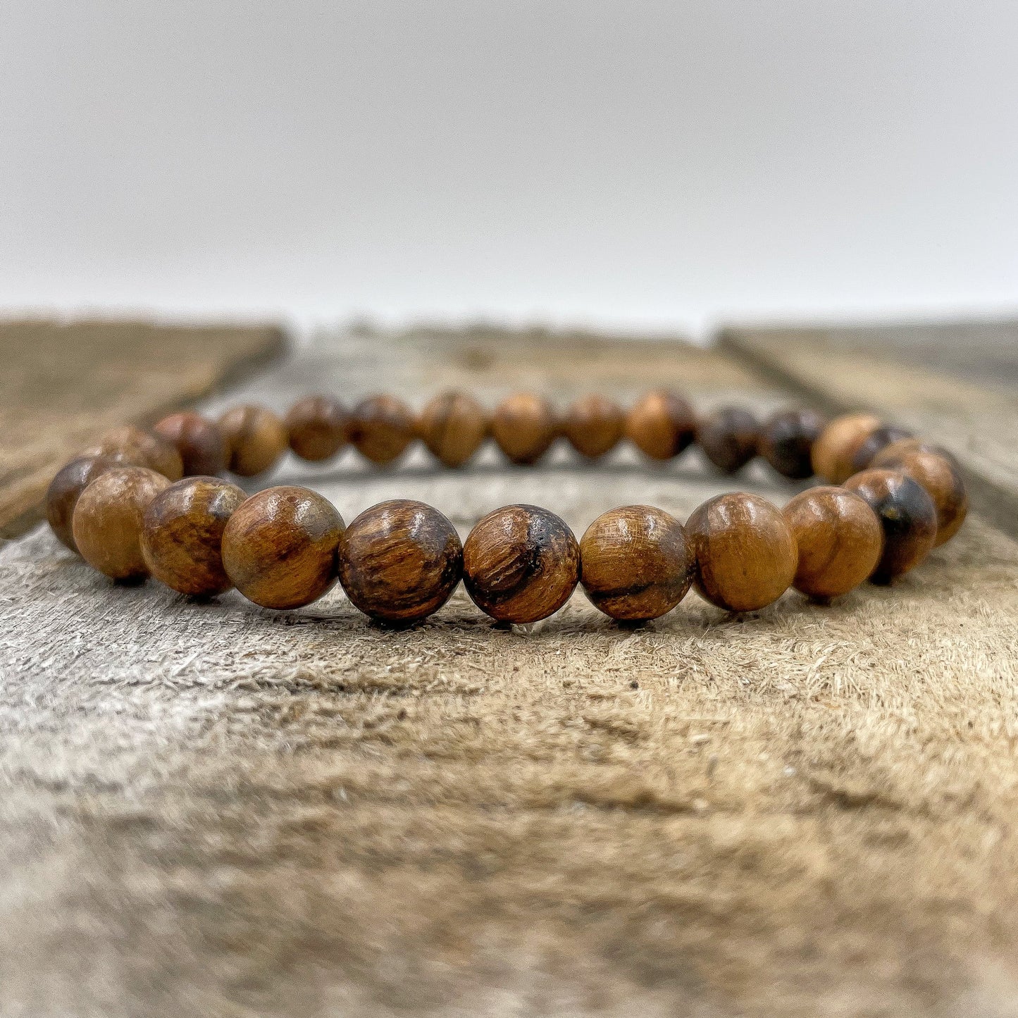 Union - Dark Brown Sandalwood Mala Beaded Bracelet