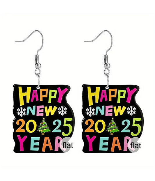 Everyday Festive™ 2025 NEW YEAR ACRYLIC EARRING