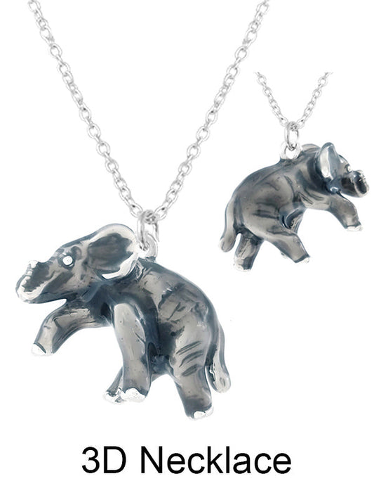 Veloria™ ANIMAL THEME 3D EPOXY PENDANT NECKLACE - ELEPHANT