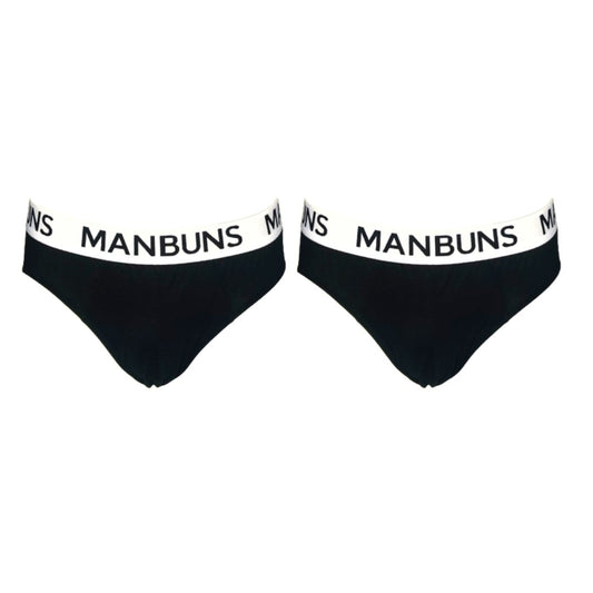 Men's Classic Black Brief Underwear | 2 Pack-0