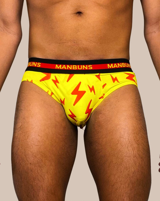 Men's Lightning Bolt Brief Underwear-0