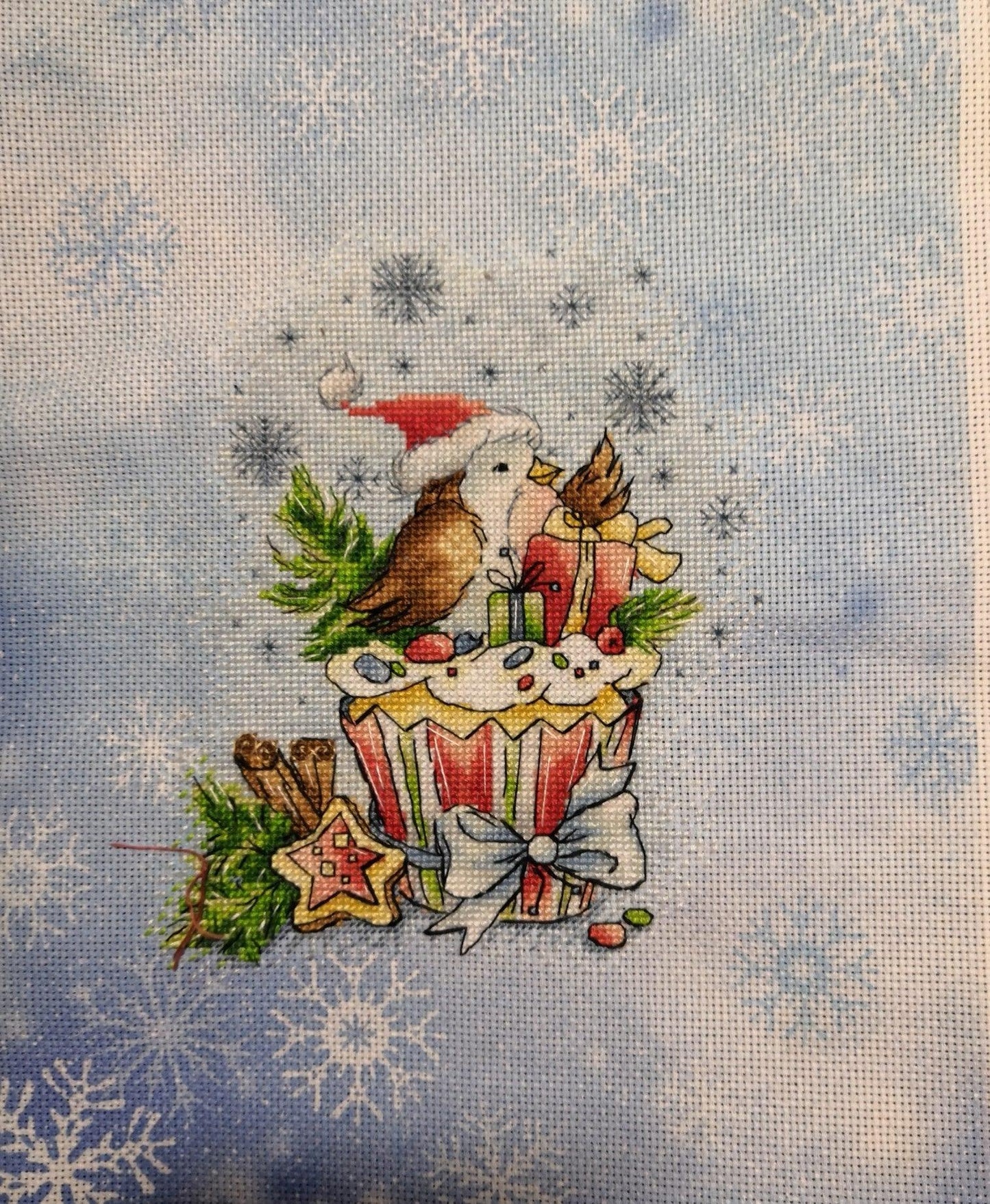 New Years Cupcake - PDF Cross Stitch Pattern