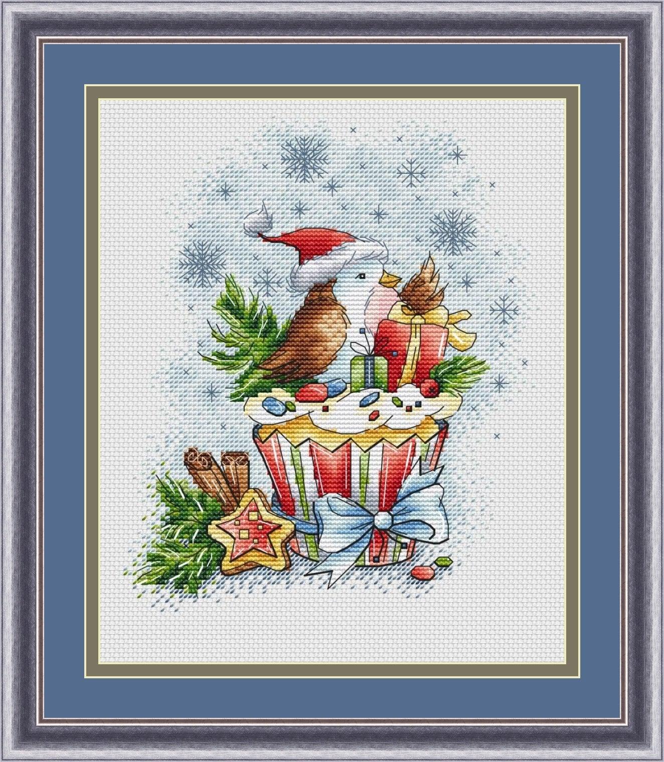 New Years Cupcake - PDF Cross Stitch Pattern