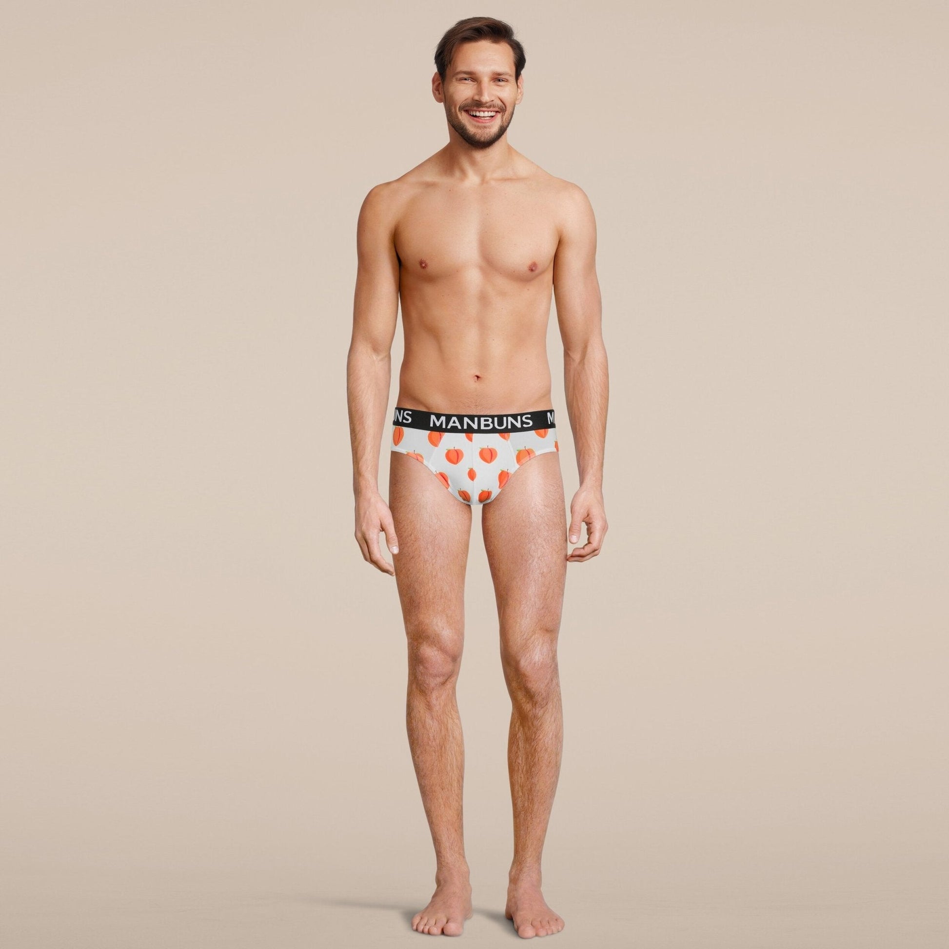 Men's Peach Brief Underwear-1