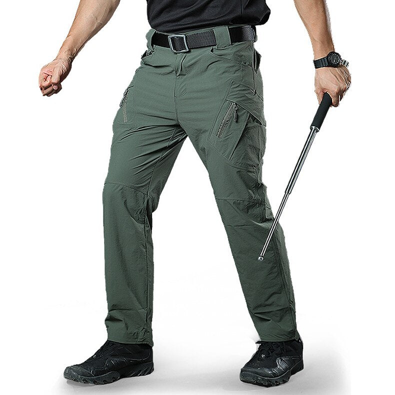 Tactical Pants Men Summer Quick Dry Multi-pockets Military Pants Lightweight Stretch Cargo Work Hike Pants Trousers 40-4