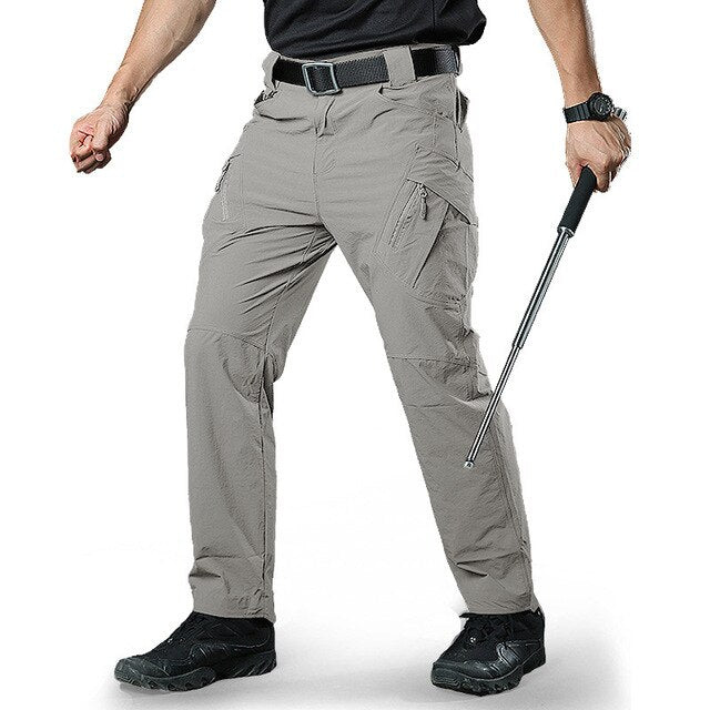 Tactical Pants Men Summer Quick Dry Multi-pockets Military Pants Lightweight Stretch Cargo Work Hike Pants Trousers 40-9