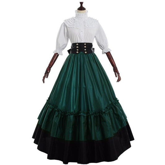 Historical Gothic Victorian Dress Halloween Masquerade Party Ball Gowns