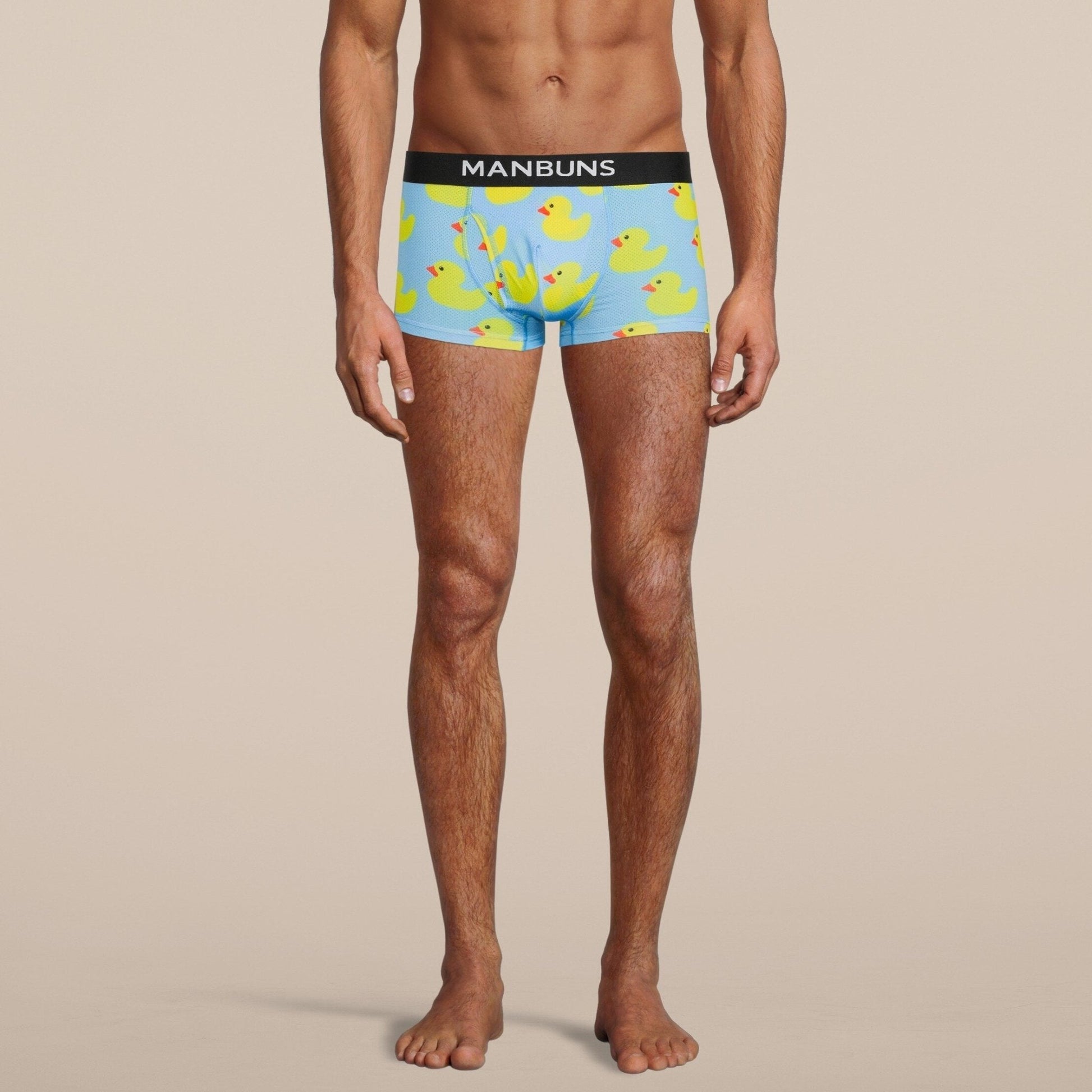 Men's Rubber Duckies Boxer Trunk Underwear with Pouch-4