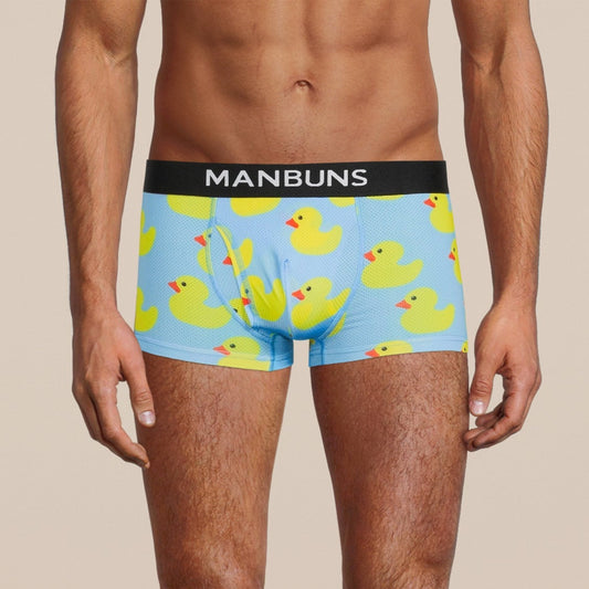 Men's Rubber Duckies Boxer Trunk Underwear with Pouch-0