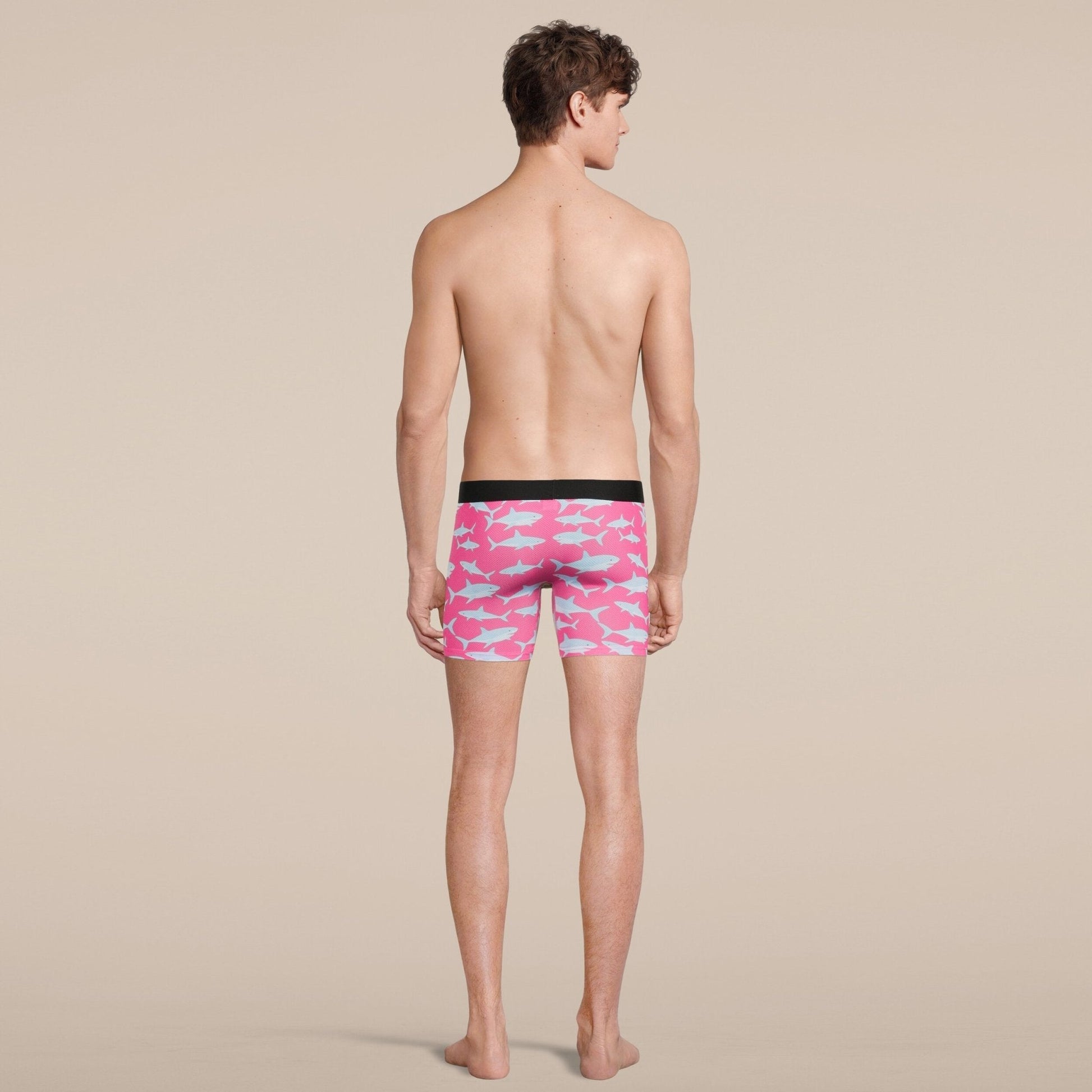Men's Baby Shark Boxer Brief Underwear with Pouch-3
