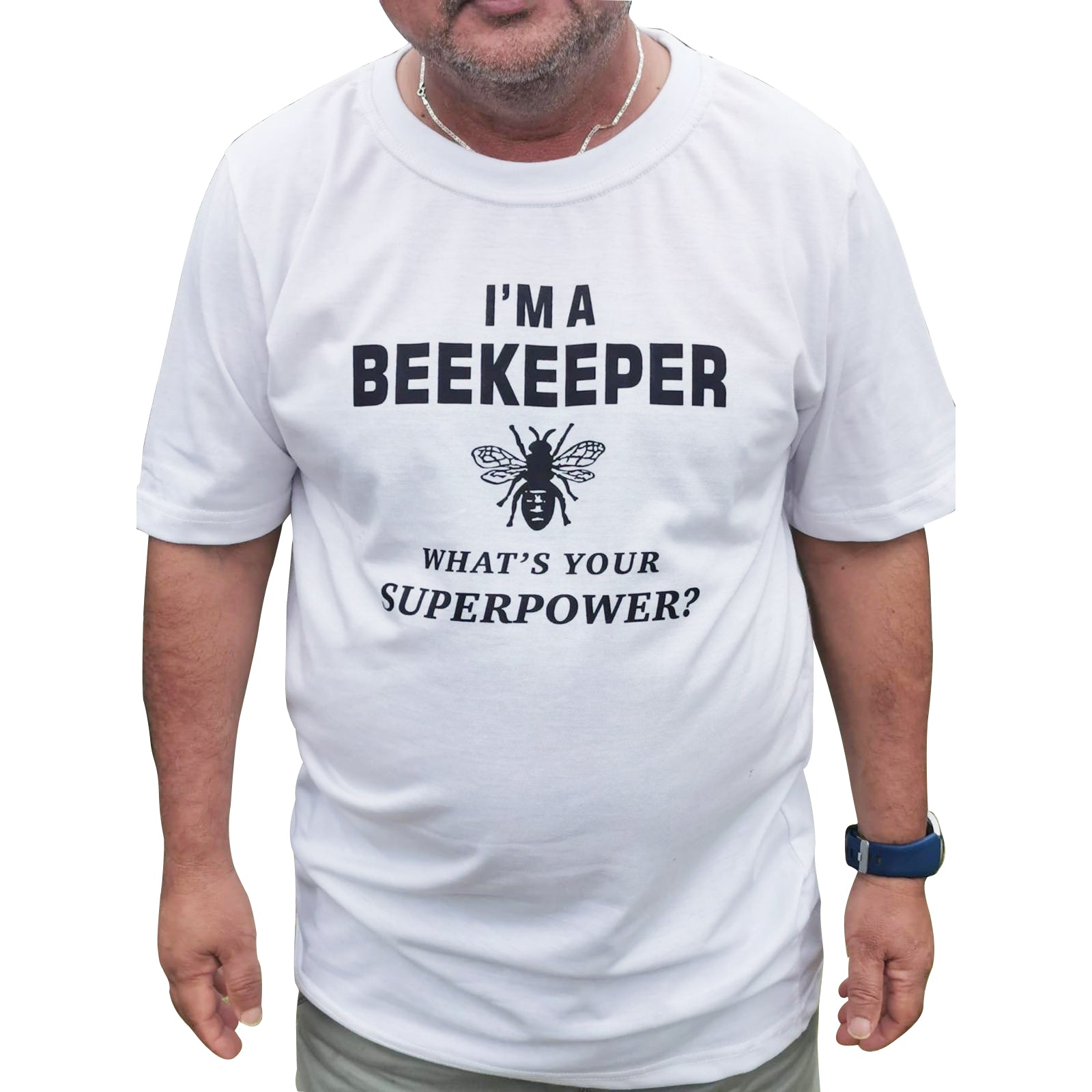 Men's T-Shirt Short Sleeve For Beekeepers-0