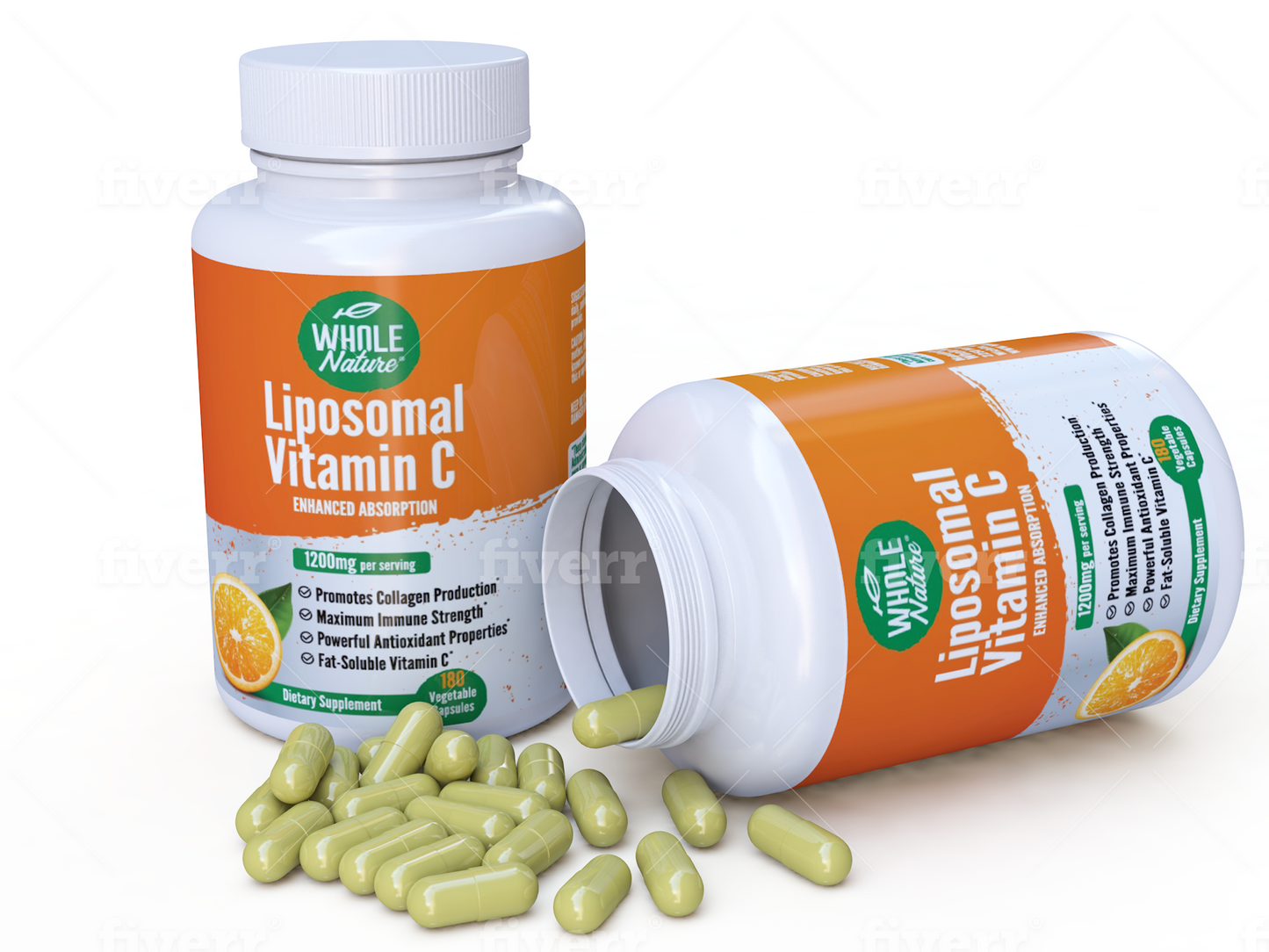 Whole Nature Liposomal Vitamin C  1200 mg